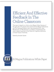 Effective Feedback Strategies for the Online Classroom